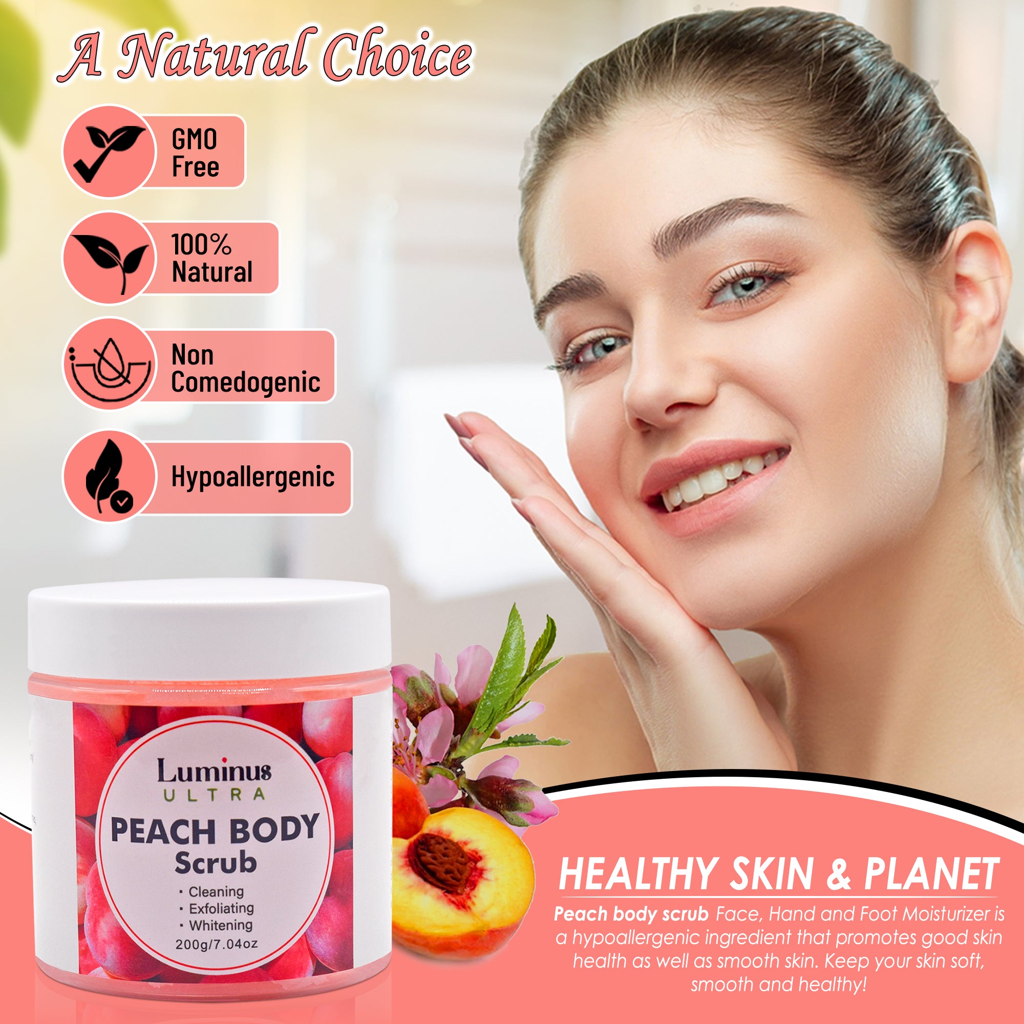 Peach Body Scrub