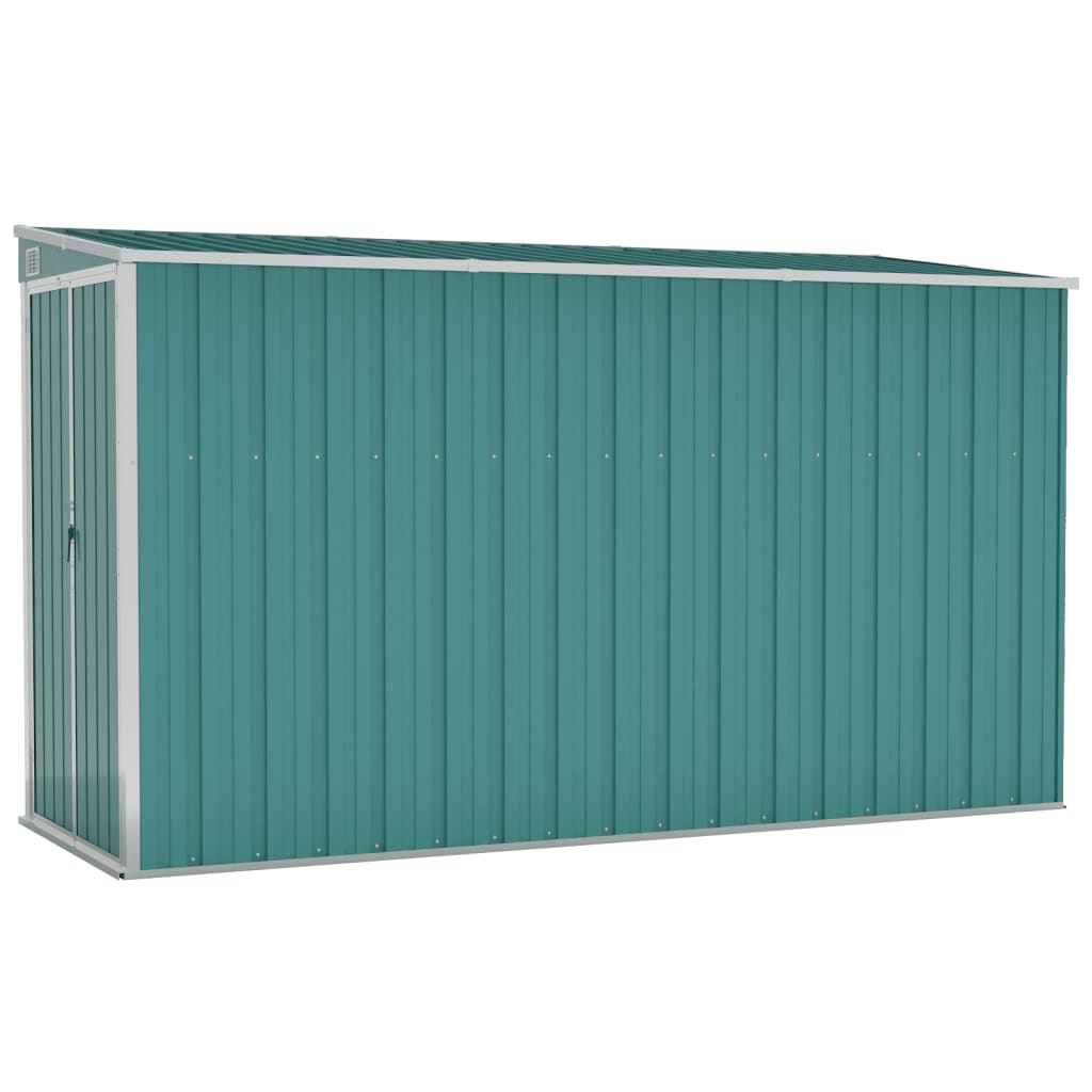 vidaXL Storage Shed Wall-mounted Garden Shed for Backyard Galvanized Steel