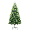 vidaXL Artificial Hinged Christmas Tree 300 LEDs 82.7"
