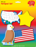 SHAPES ETC. Large Notepad Set - Patriotic