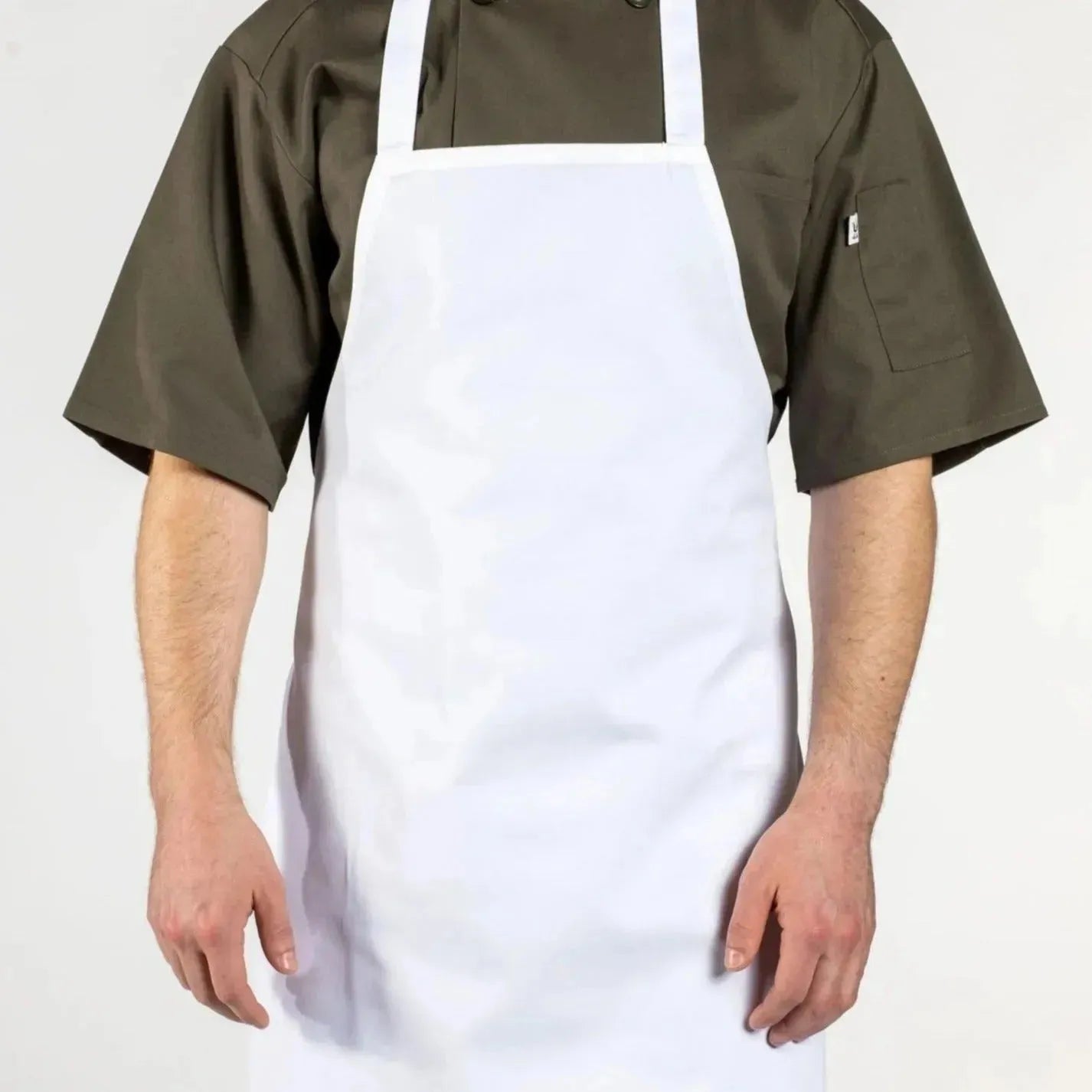 Classic Twill Cotton Blend Mid Length Bib Aprons