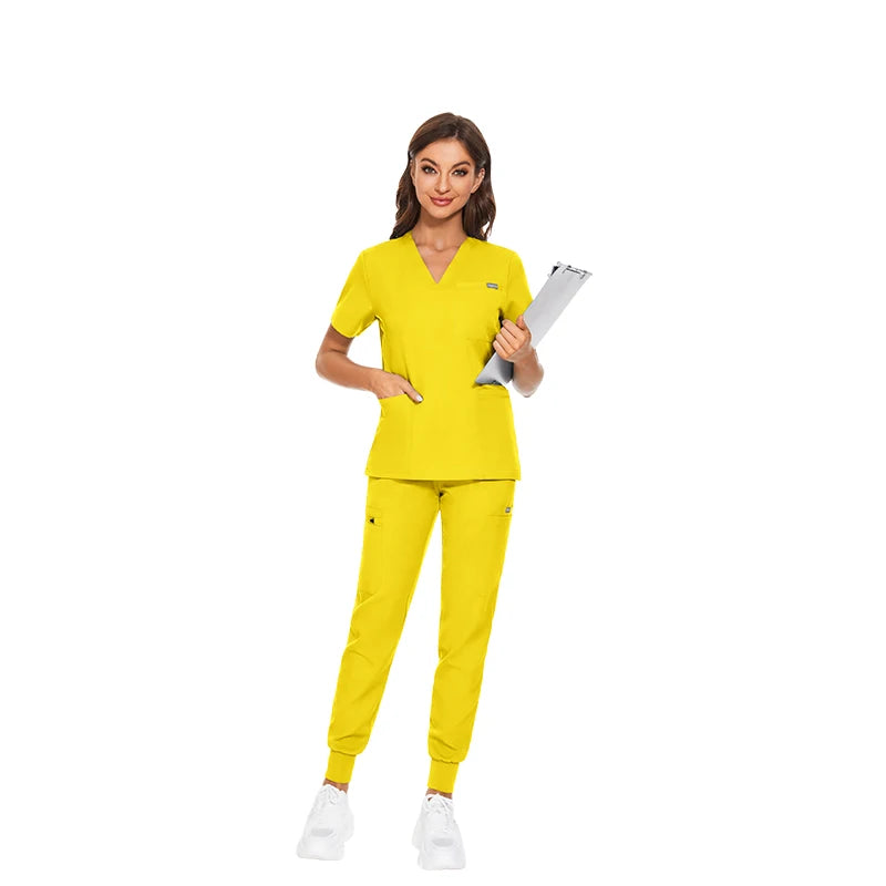 Customizable Unisex Woven Stretch Breathable Jogger Hospital Surgical Sets Scrub Suits Women Nursing Scrubs Uniforms