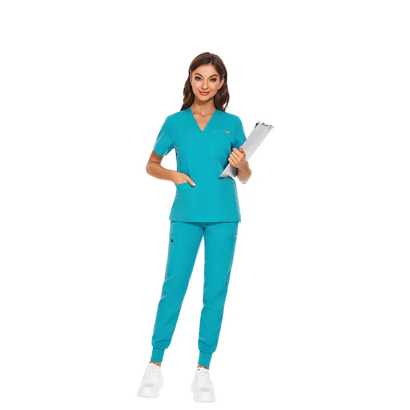 Customizable Unisex Woven Stretch Breathable Jogger Hospital Surgical Sets Scrub Suits Women Nursing Scrubs Uniforms