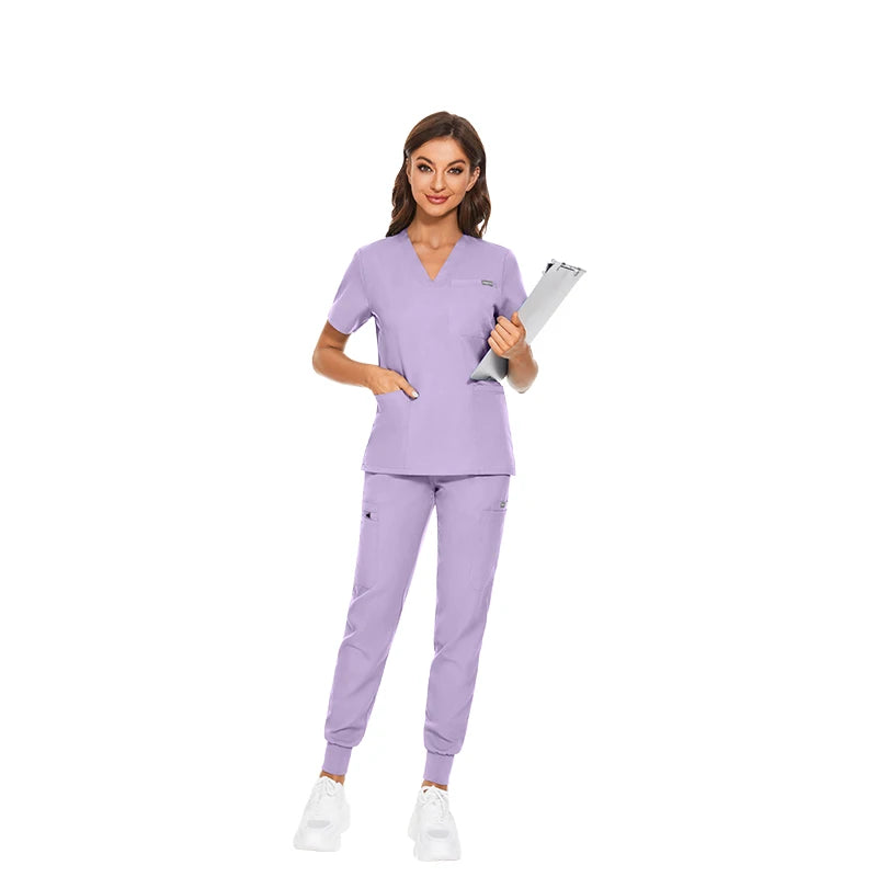 Customizable Unisex Woven Stretch Breathable Jogger Hospital Surgical Sets Scrub Suits Women Nursing Scrubs Uniforms