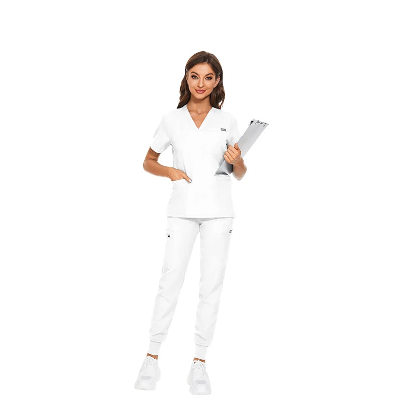 Customizable Unisex Woven Stretch Breathable Jogger Hospital Surgical Sets Scrub Suits Women Nursing Scrubs Uniforms