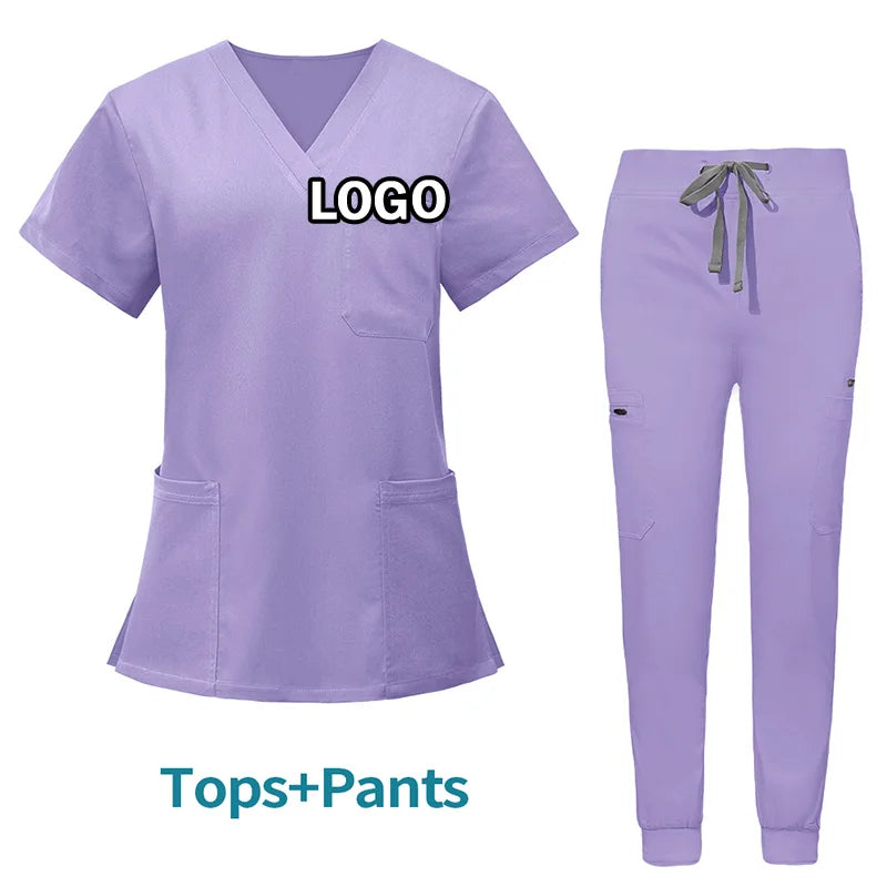 Customizable Unisex Woven Stretch Breathable Jogger Hospital Surgical Sets Scrub Suits Women Nursing Scrubs Uniforms