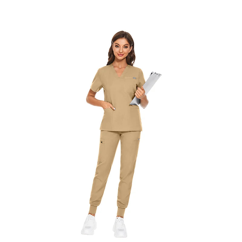 Customizable Unisex Woven Stretch Breathable Jogger Hospital Surgical Sets Scrub Suits Women Nursing Scrubs Uniforms