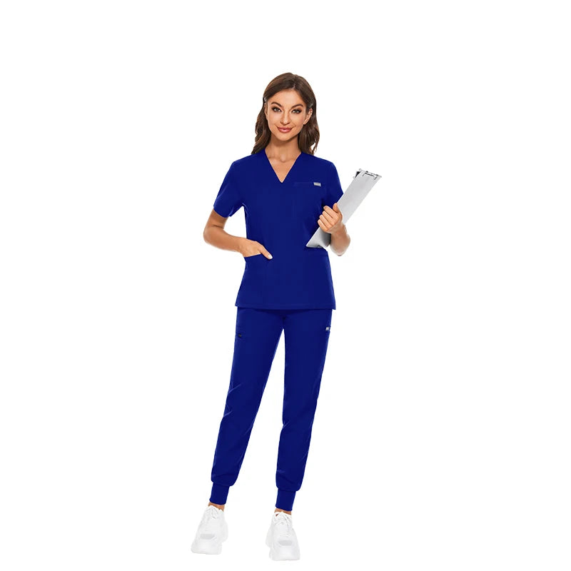 Customizable Unisex Woven Stretch Breathable Jogger Hospital Surgical Sets Scrub Suits Women Nursing Scrubs Uniforms