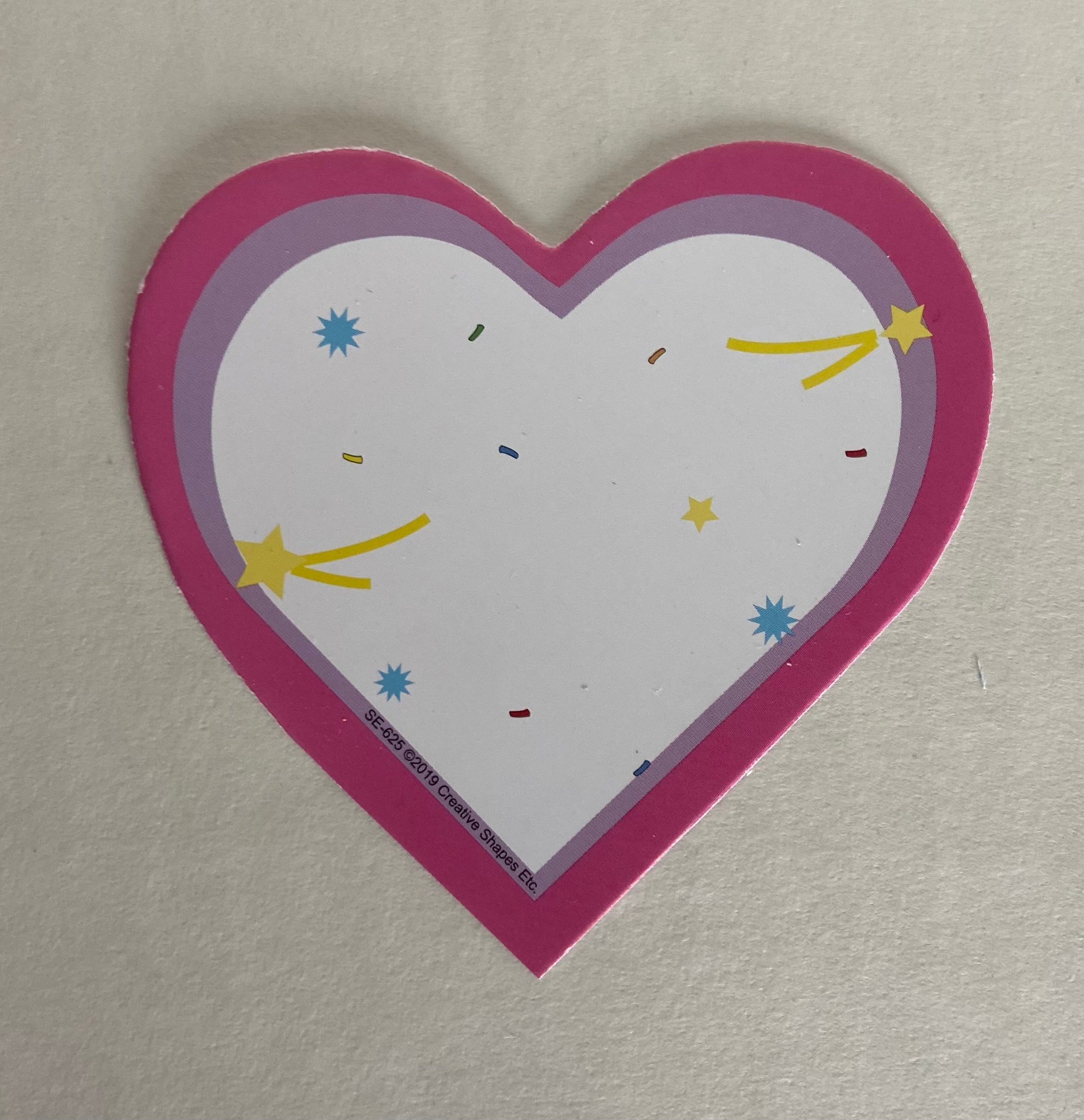 SHAPES ETC.  Large Cardstock Accents - Celebration Heart