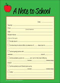 SHAPES ETC. Note to School – Notes to Parents