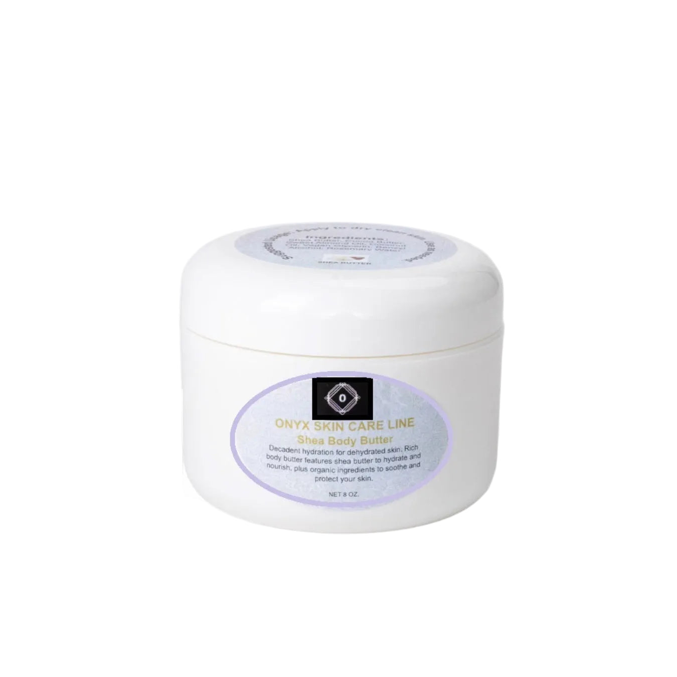Organic Shea Body Butter No Fragrance 8 & 2 oz. Tubs