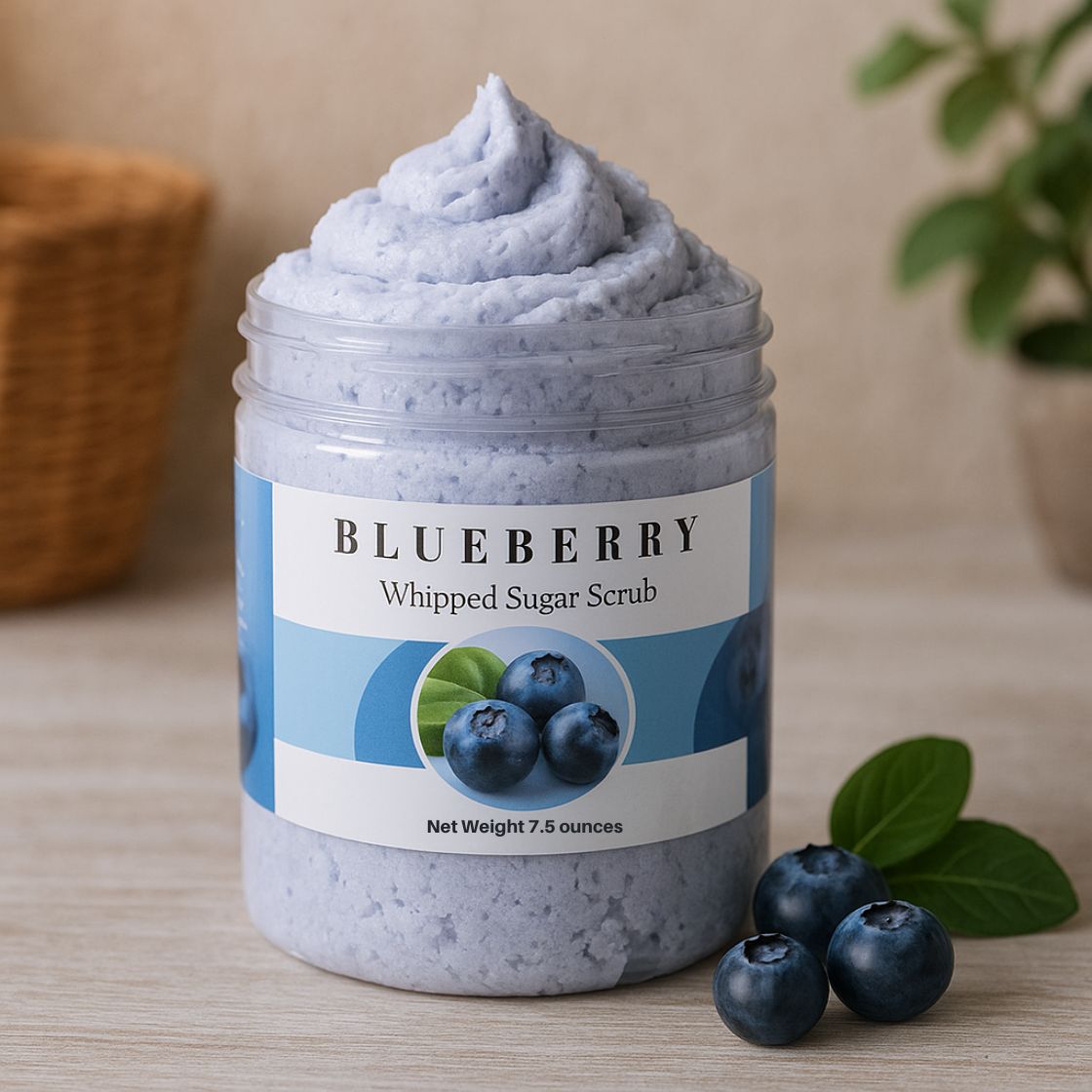 Luxurious Blueberry Sugar Exfoliating Scrub for Soft Skin